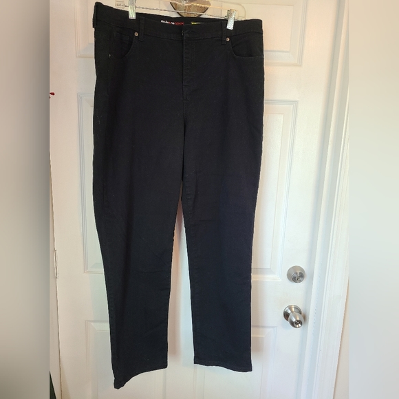 Style & Co. Denim Woman's Stright Leg Jeans, Size: 16W Color: Black - Picture 4 of 12